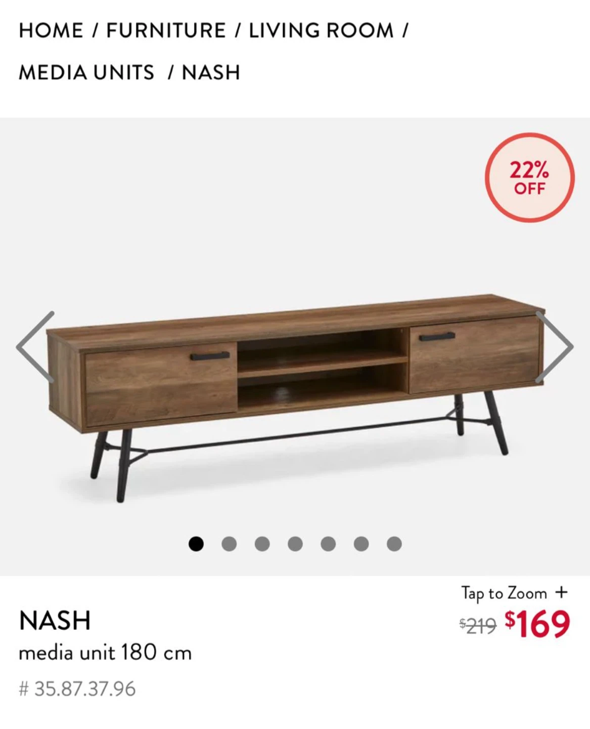 Wood TV Stand/ Console Table - photo 2