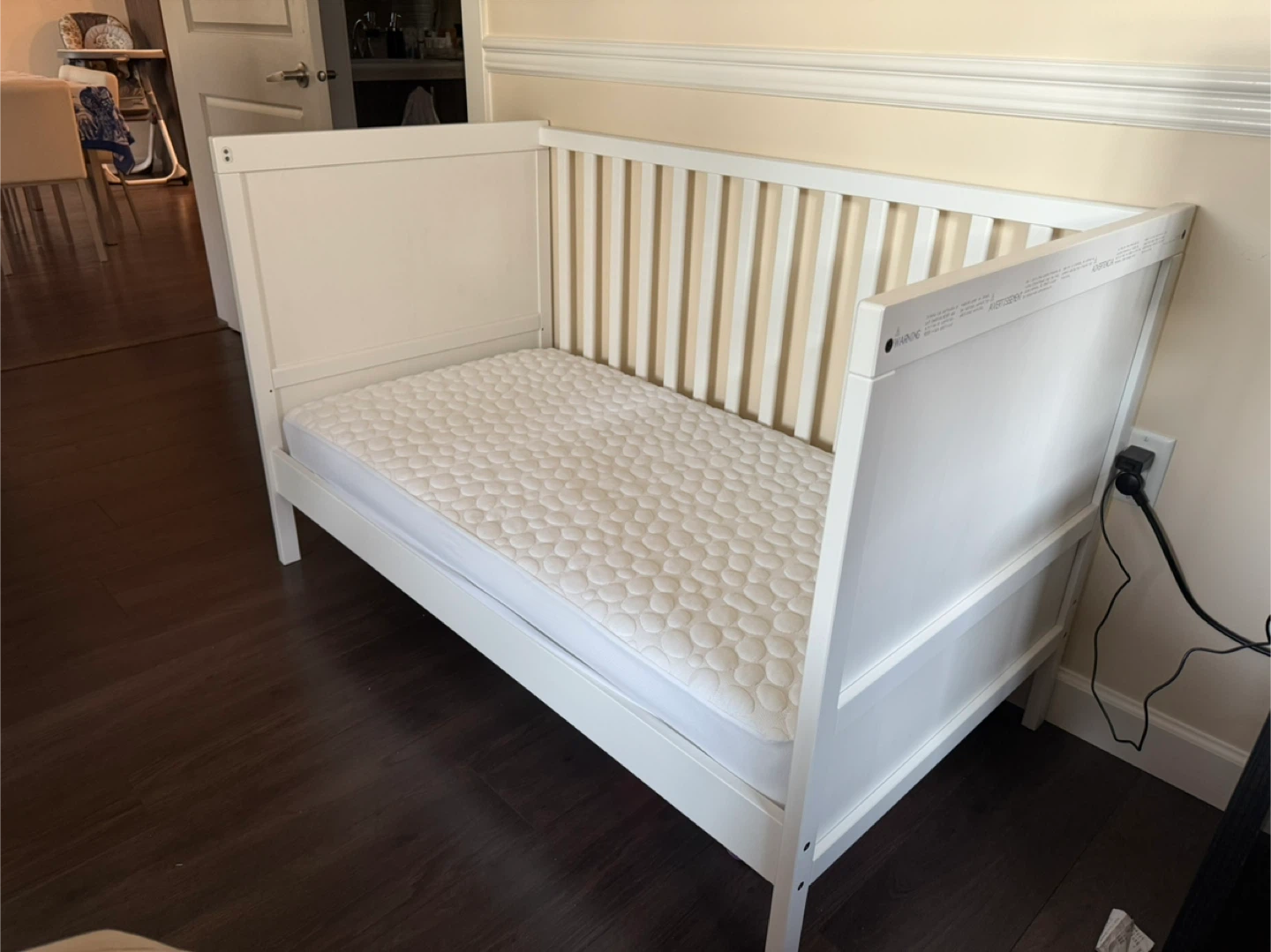 Ikea Sundvik Crib - White