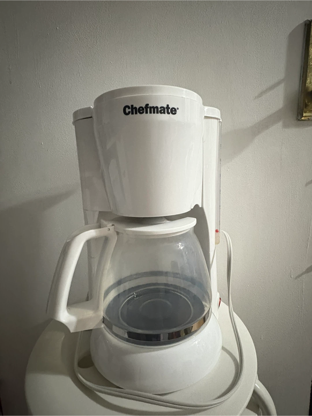 Chefmate White Coffee Maker