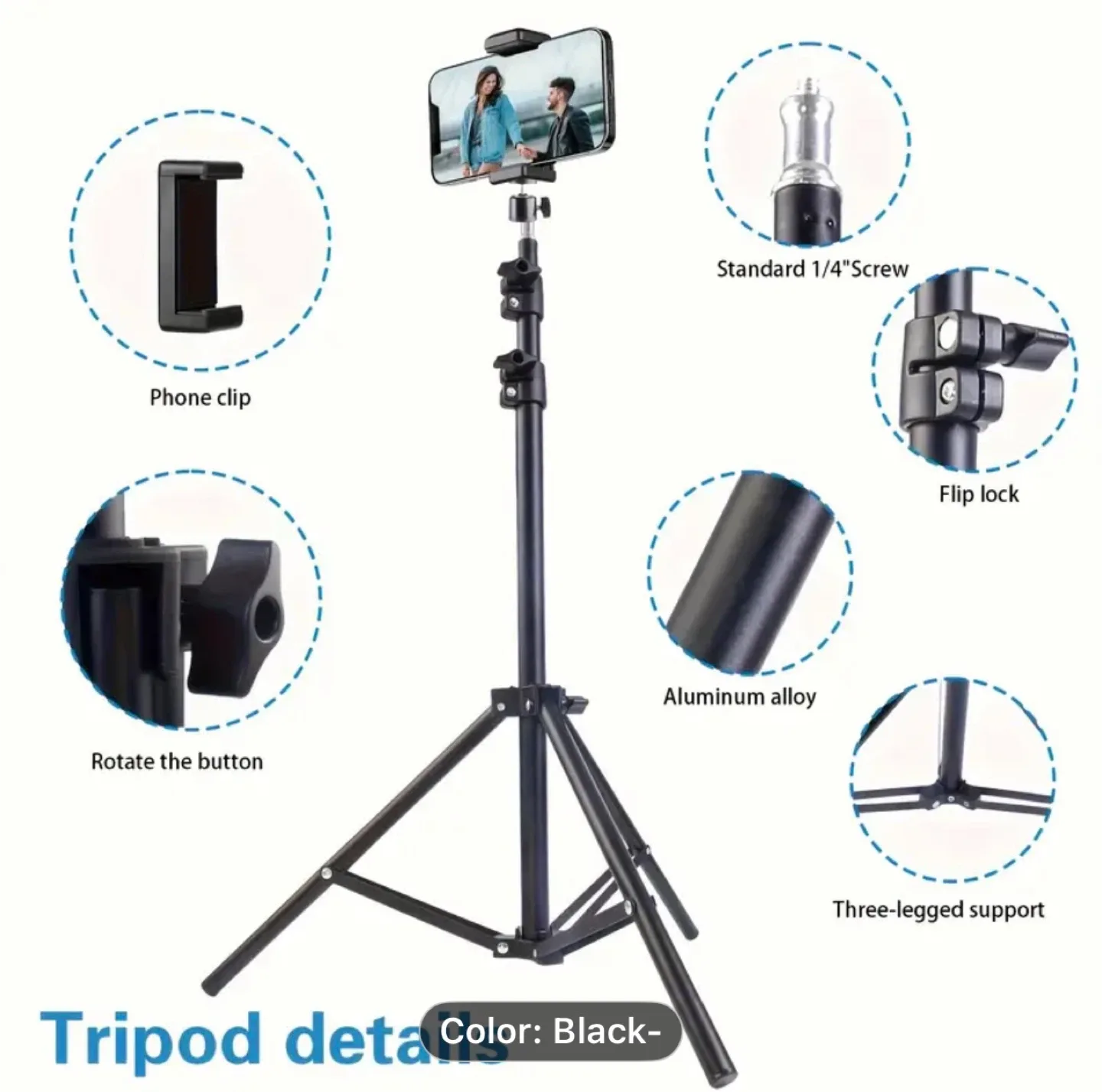 Phone Tripod and Selfie Stick image indicator(2)
