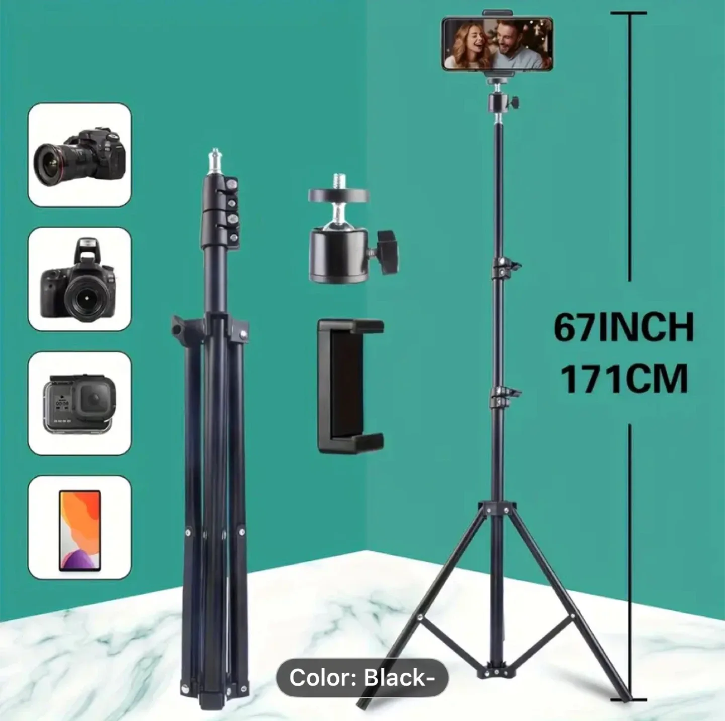 Phone Tripod and Selfie Stick image indicator(10)