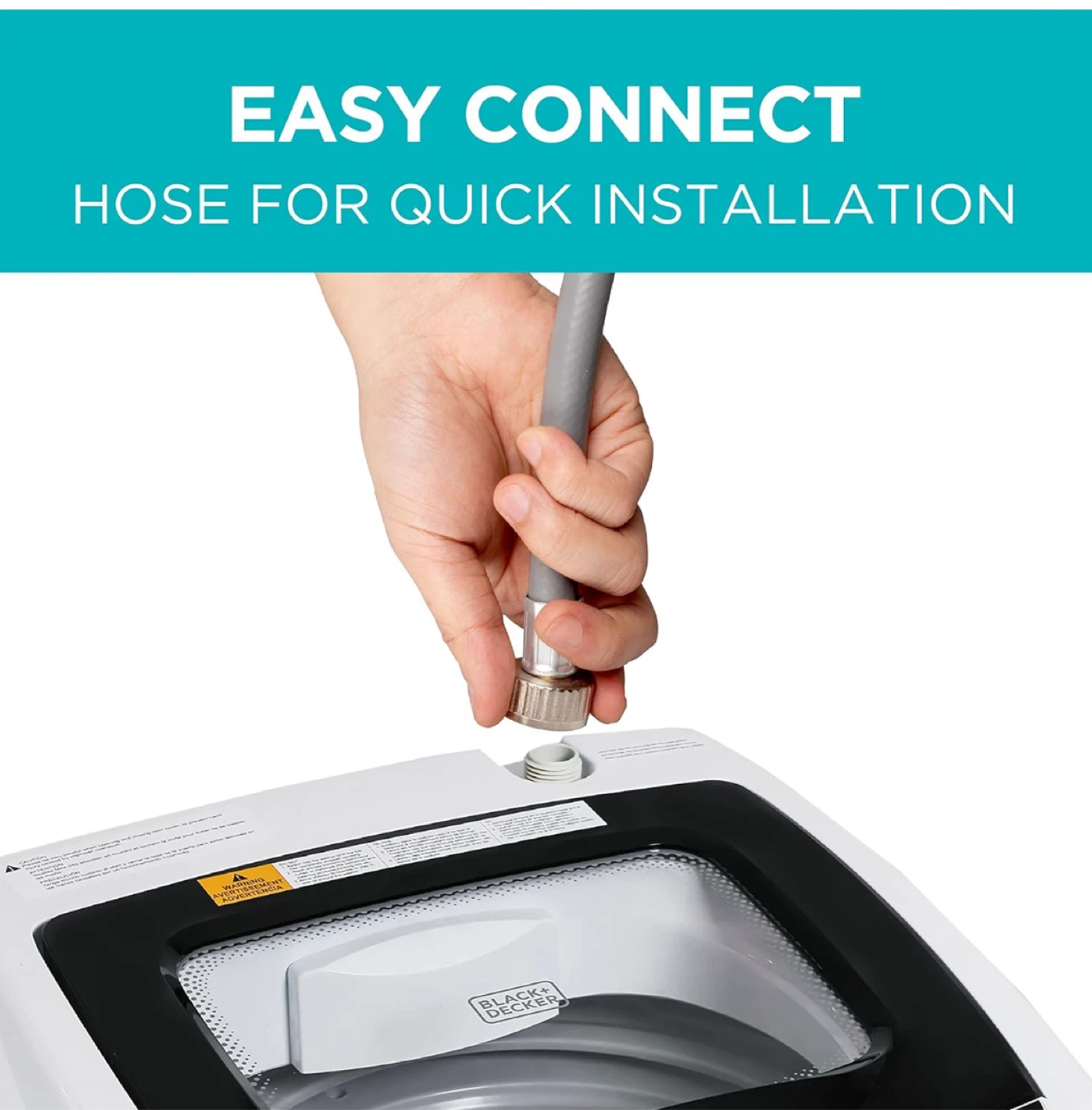 Black+Decker BPWM09W Portable Washer - White - photo 3