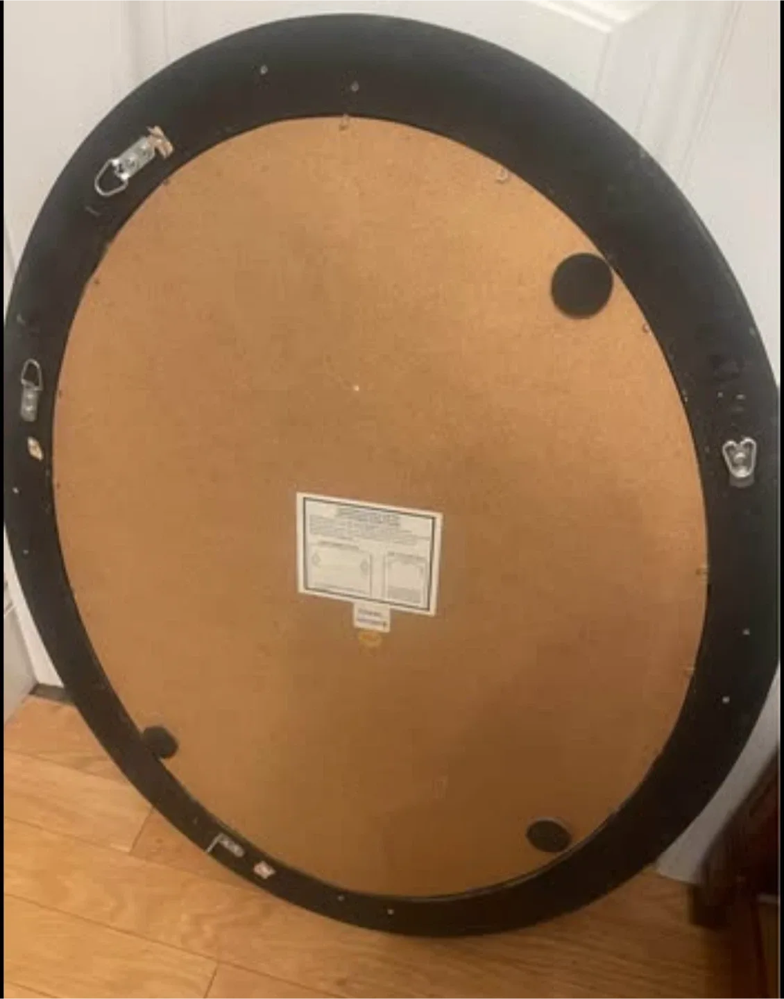 Oval Wall Mirror - Black & Gold image indicator(2)