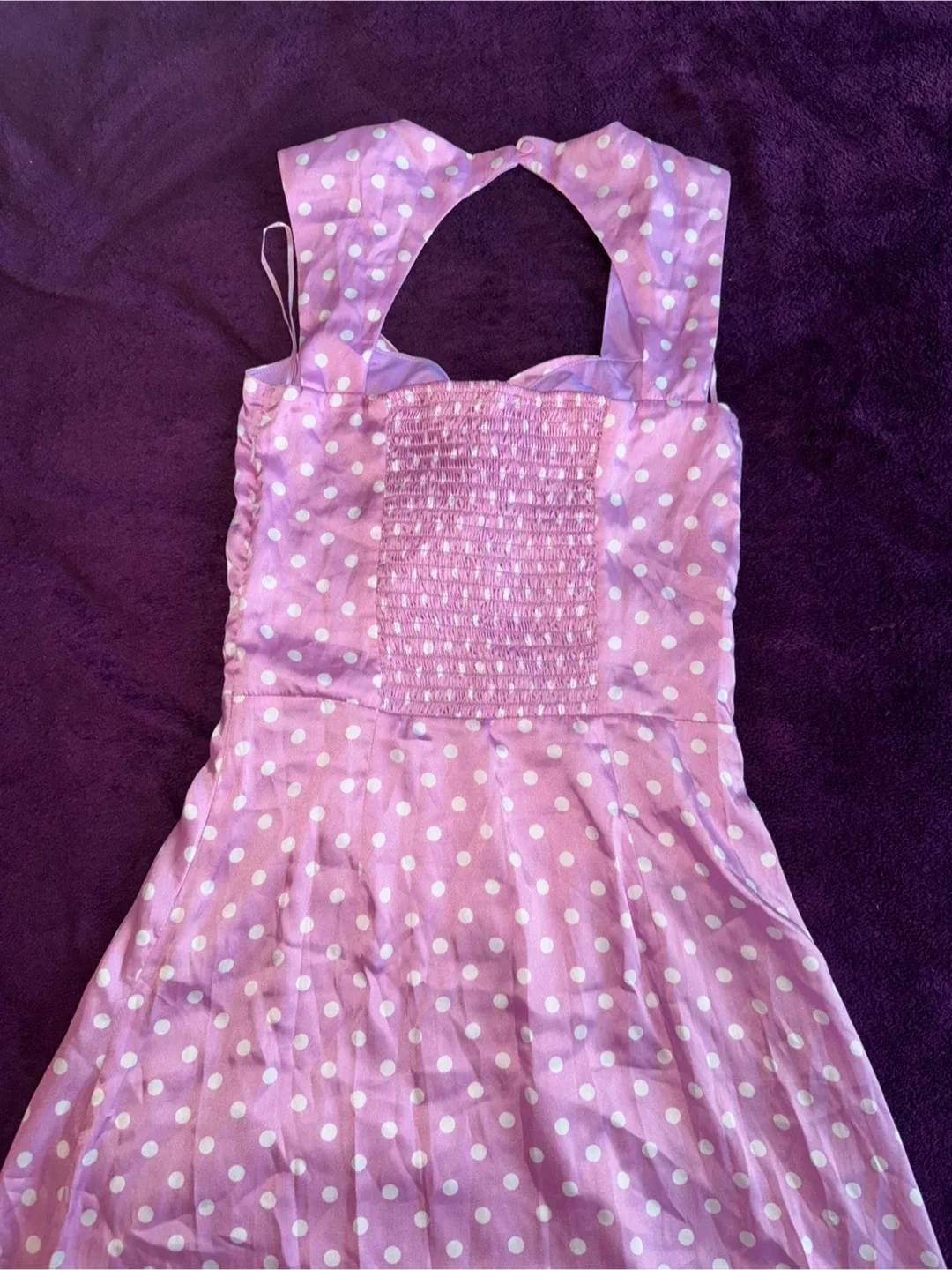 Redtag Pink Polka Dot Dress - UK 8 image indicator(2)