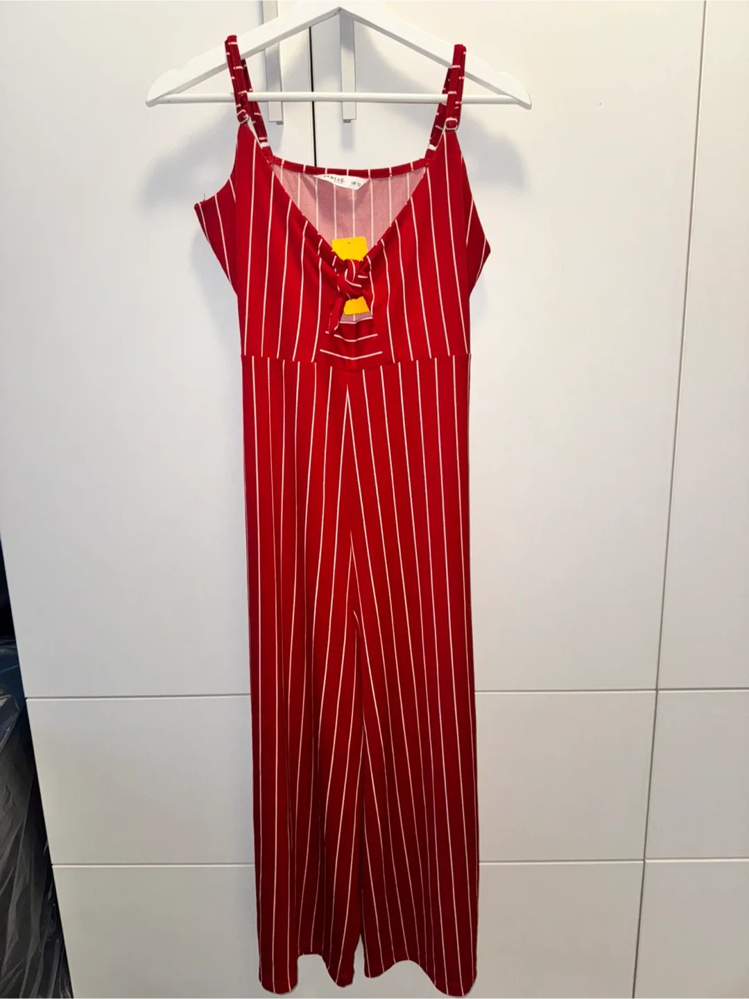 Red Striped Jumpsuit - Size UK 12 thumbnail