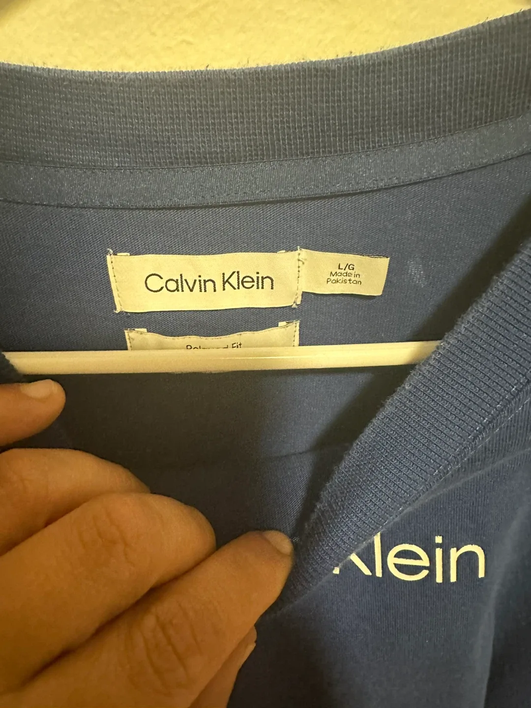 Calvin Klein Long Sleeve Top - Size L image indicator(2)
