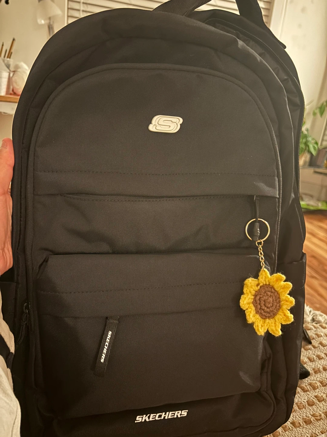 Handmade Crochet Sunflower Keychain - photo 3