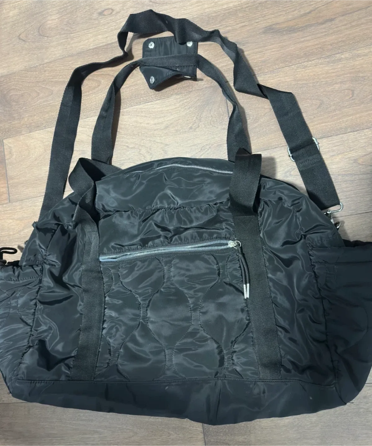 Black Quilted Travel/Gym Bag thumbnail