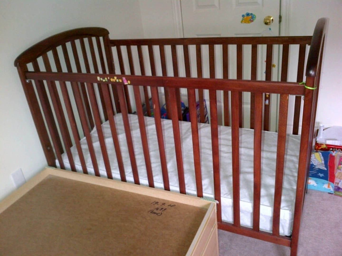 🥕 Wooden Baby Crib 🚮