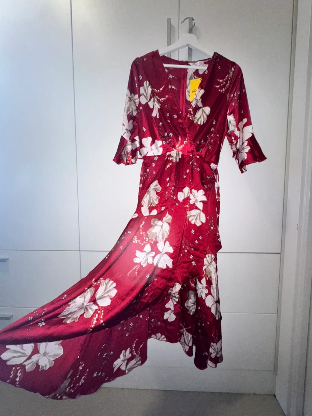 Redtag Floral Wrap Dress - UK 16 thumbnail