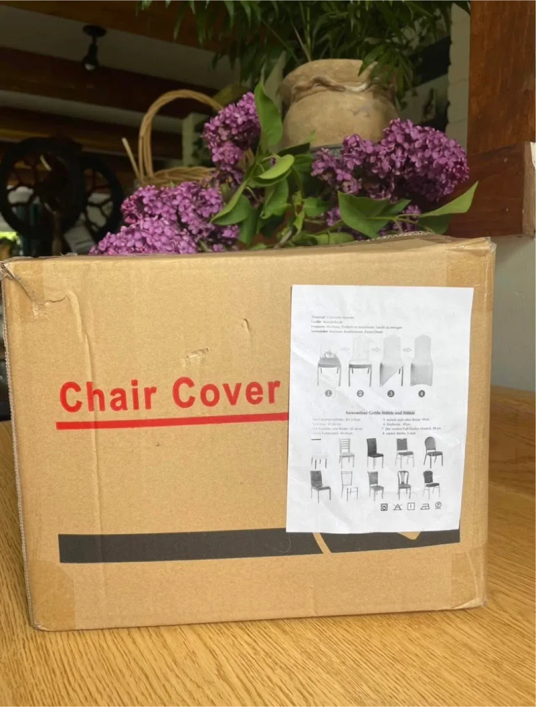 White chair covers - 28 x 18 x 22 cm image indicator(3)