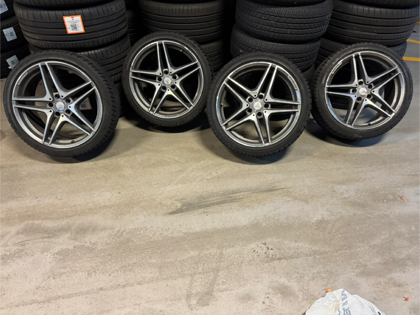 Mercedes-Benz 245/35R19 Winter Tires on Rims - Set of 4