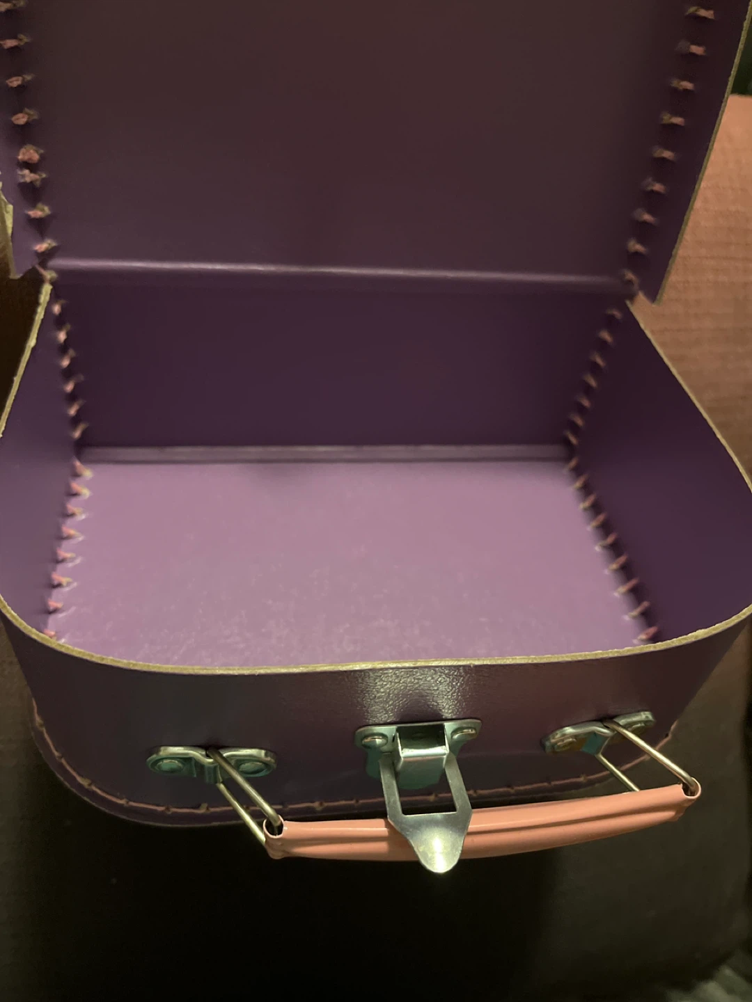 Set of 3 Purple Suitcase Style Boxes - photo 5