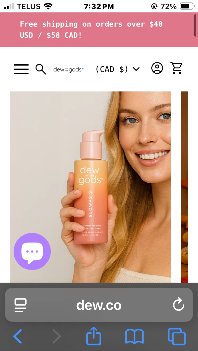 Dew of the Gods Glowasis Vitamin Blend Body Lotion - photo 2