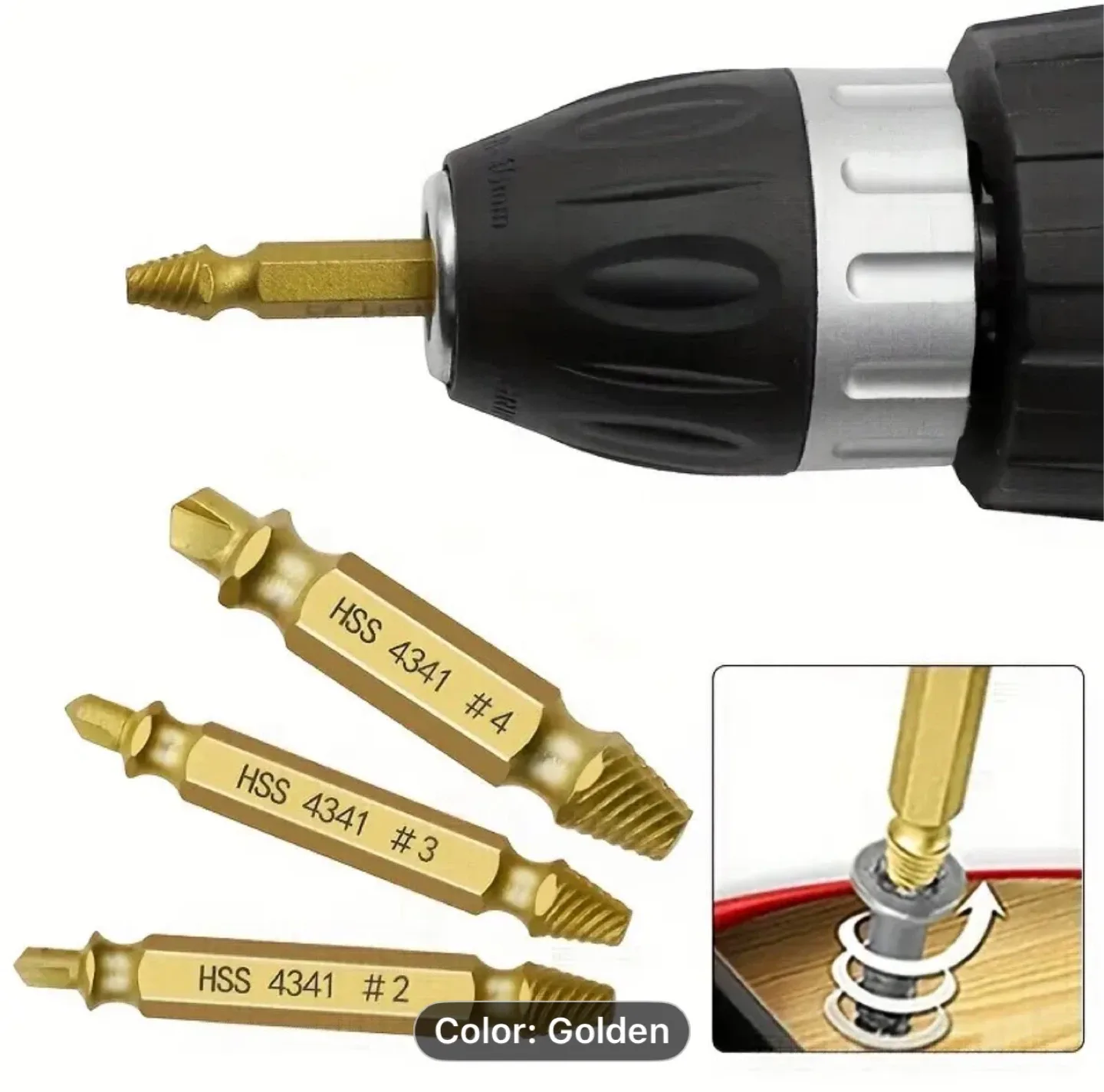 6pcs Damaged Screw Extractor Drill Bit Set image indicator(4)