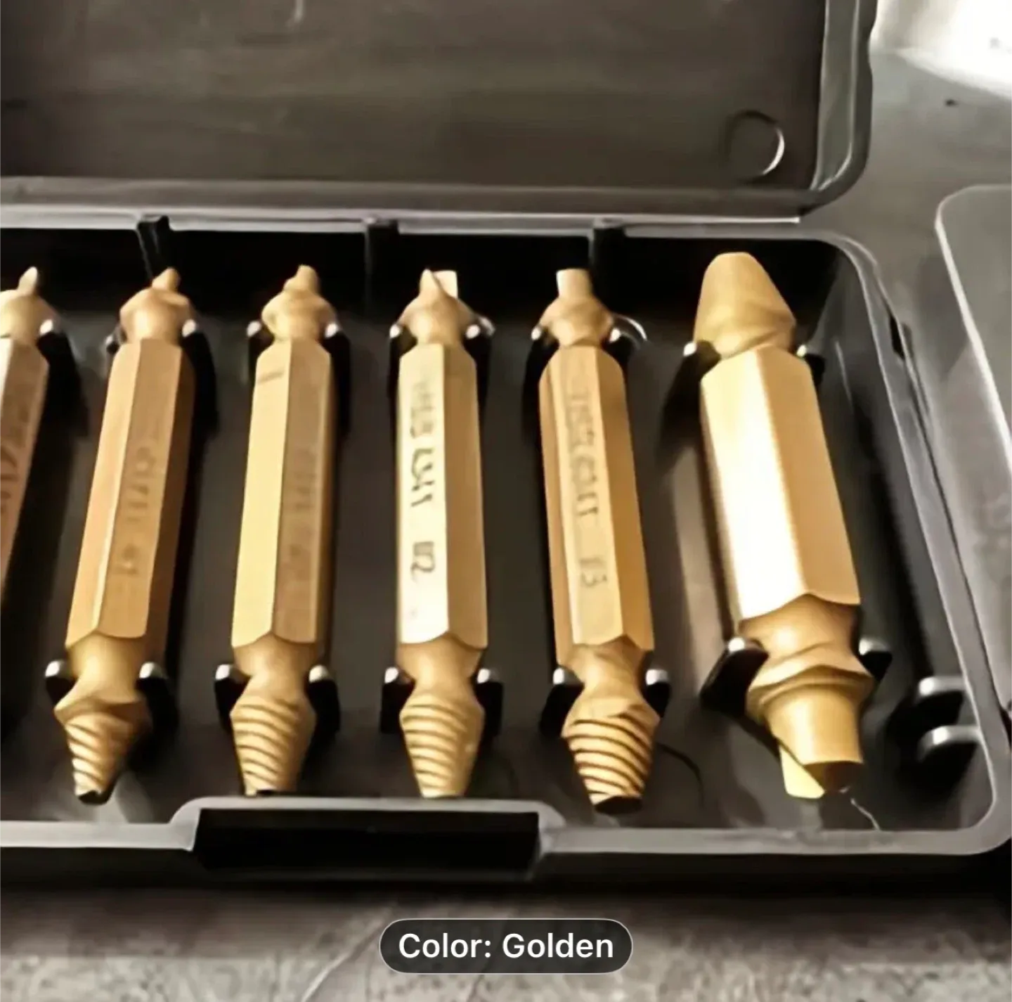 6pcs Damaged Screw Extractor Drill Bit Set image indicator(8)