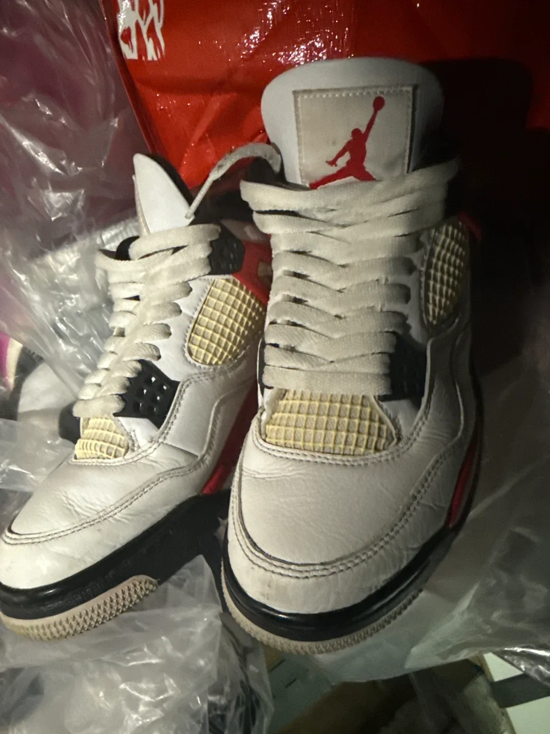 Size 7 Air Jordan 4 Retro Fire Red (2012) image indicator(4)