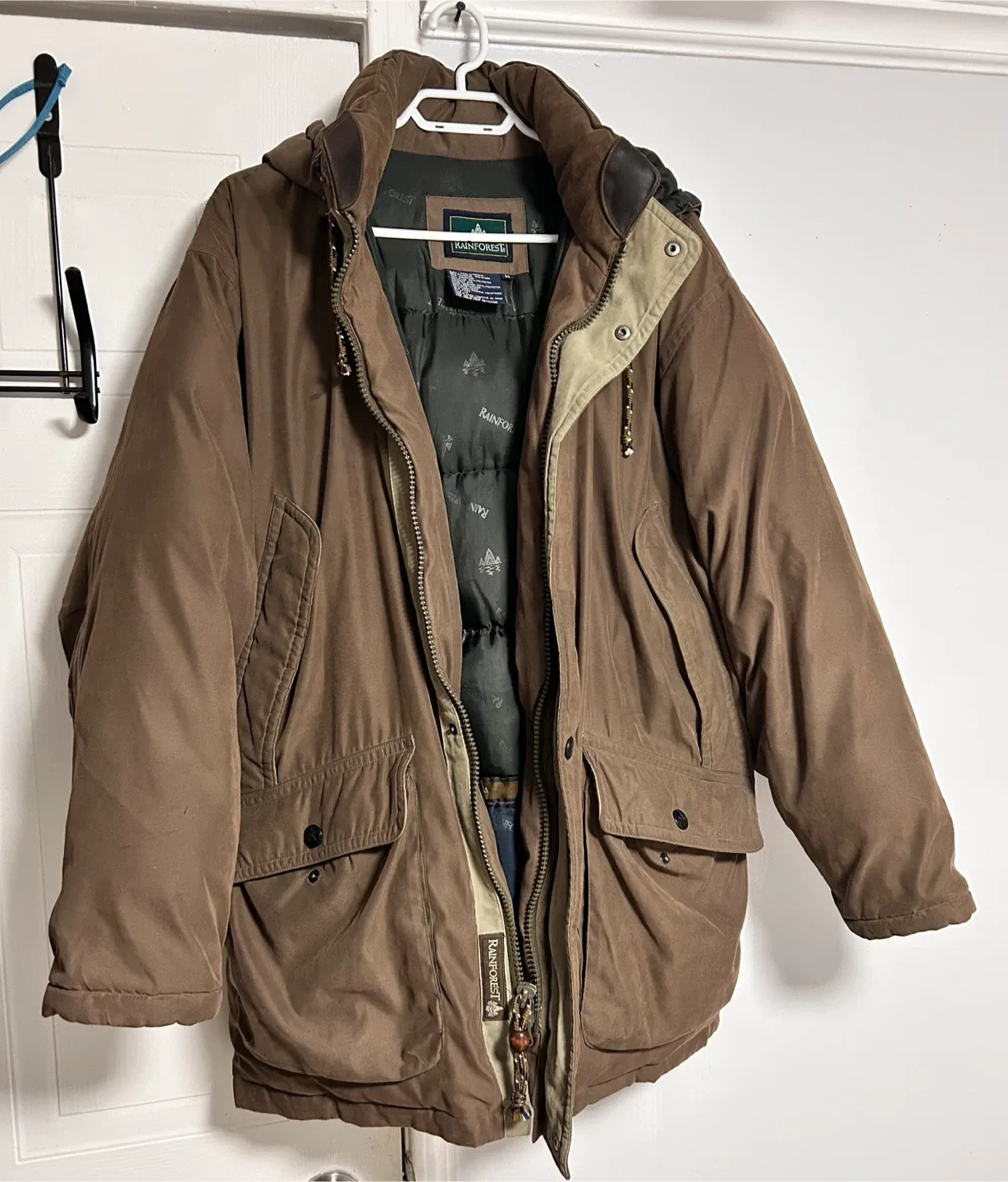 Rainforest Brown Winter Jacket - Size M