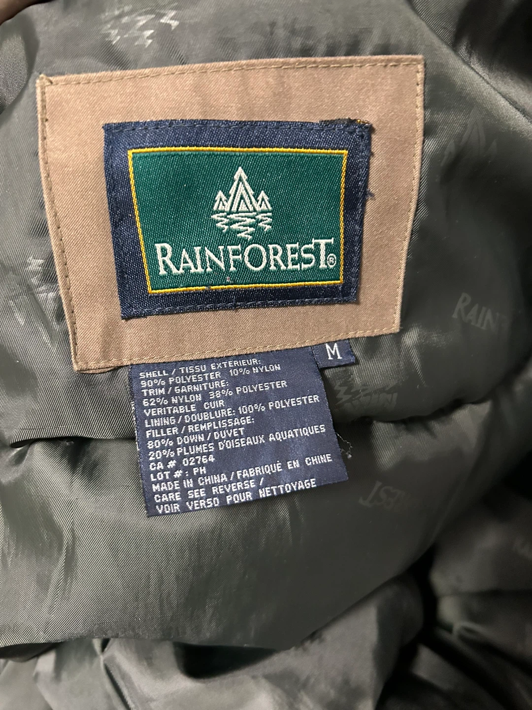 Rainforest Brown Winter Jacket - Size M - photo 3