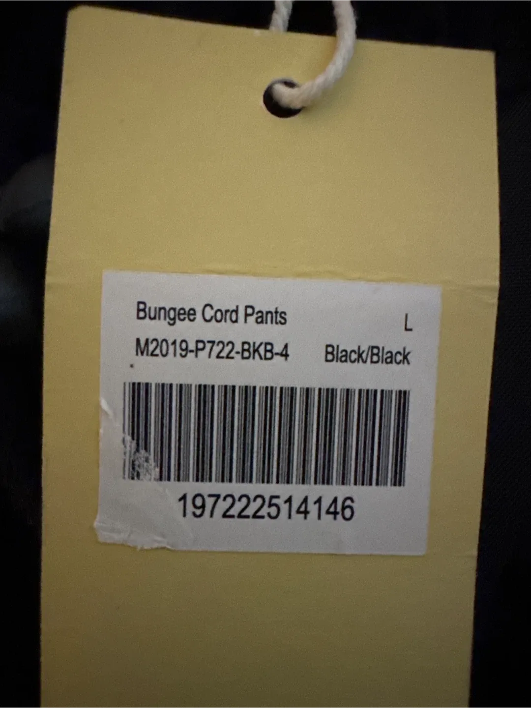 mnml Bungee Cord Pants - Black, Size L image indicator(4)