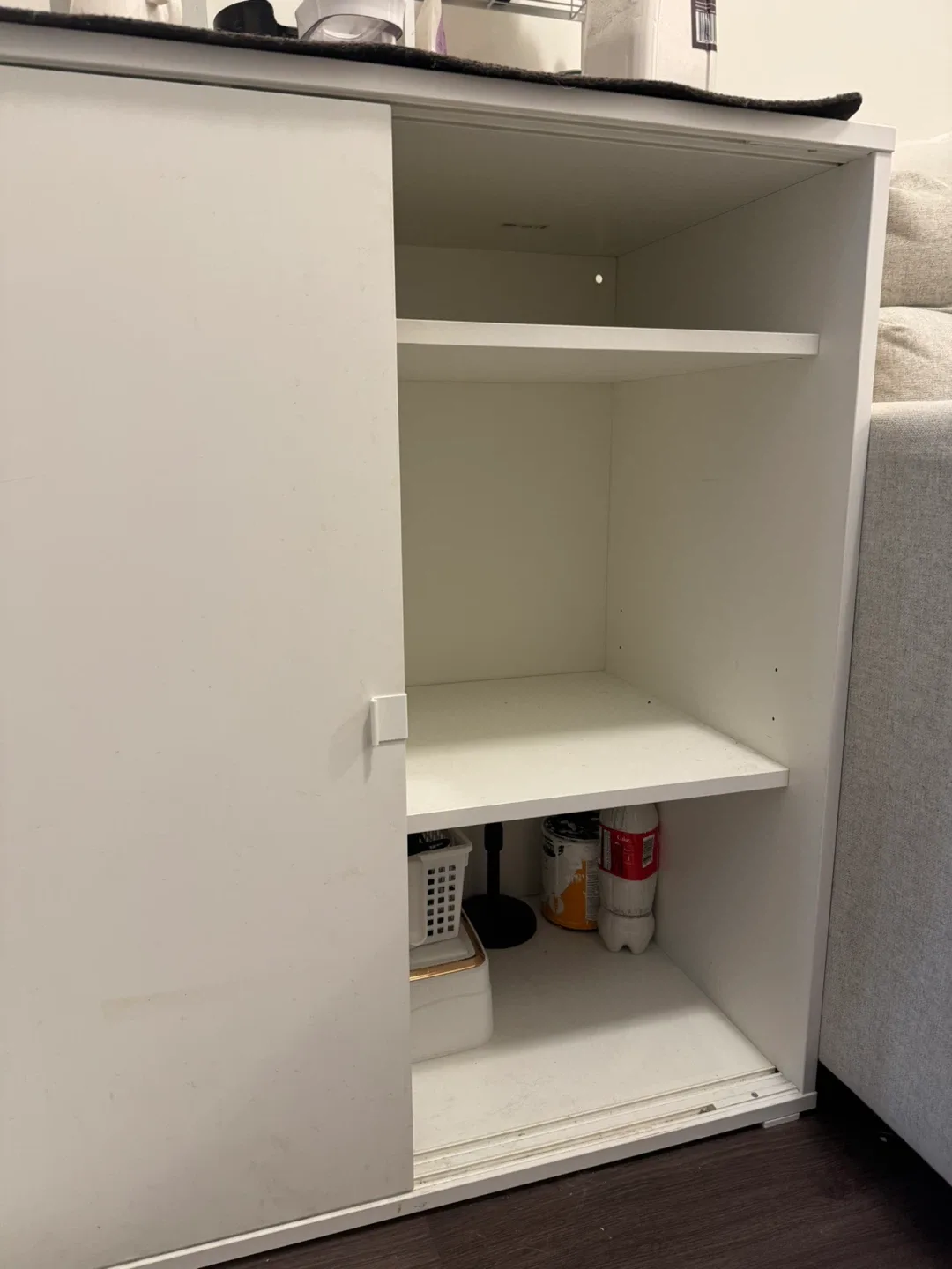 IKEA VIHALS Cabinet with Sliding Doors - White image indicator(3)