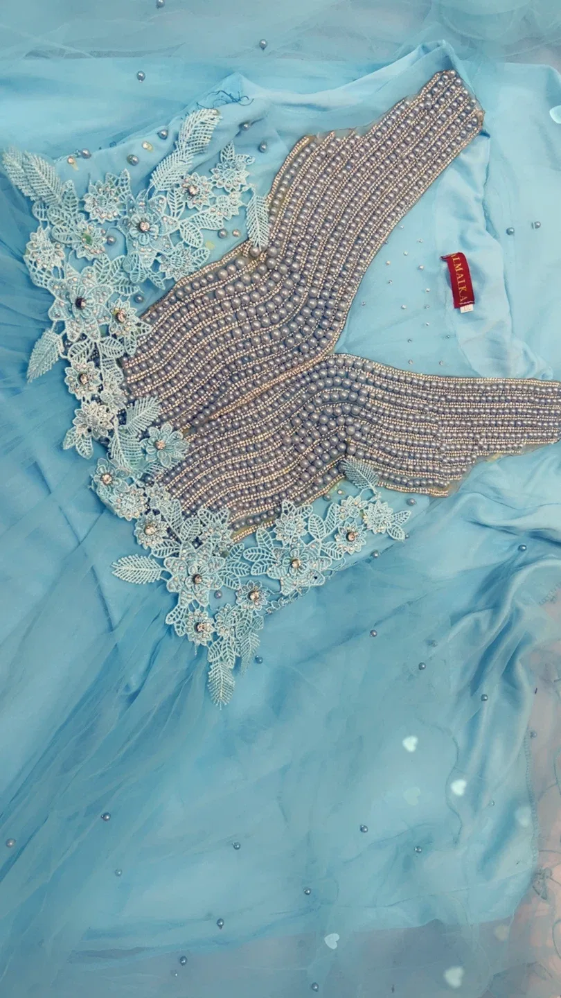 Light Blue wedding Dress image indicator(4)