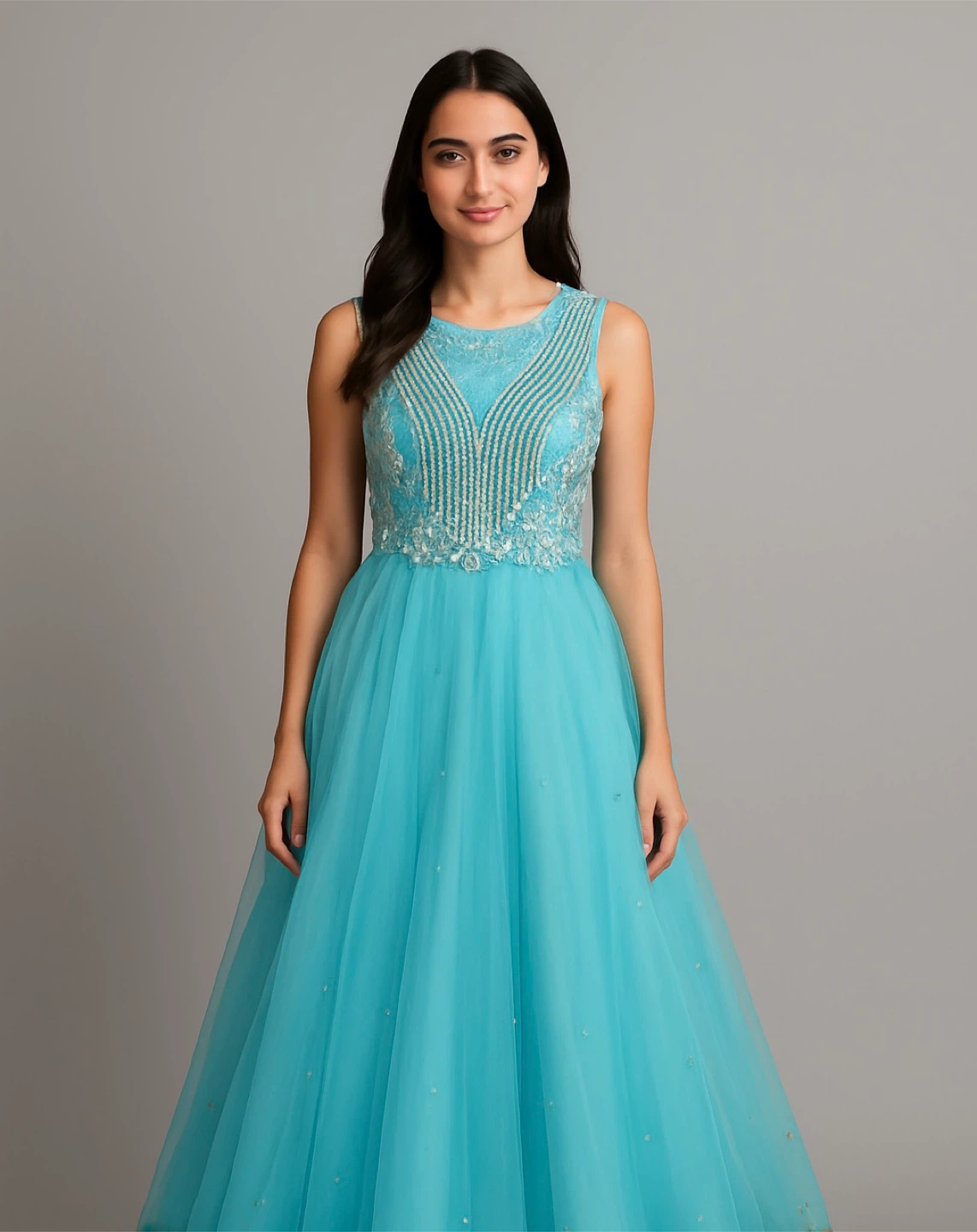 Light Blue wedding Dress