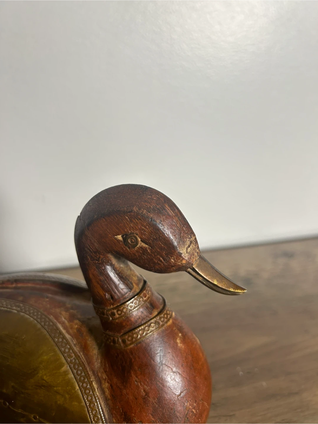Vintage Wooden/Brass Duck Sculpture - Best Price Around! - photo 3