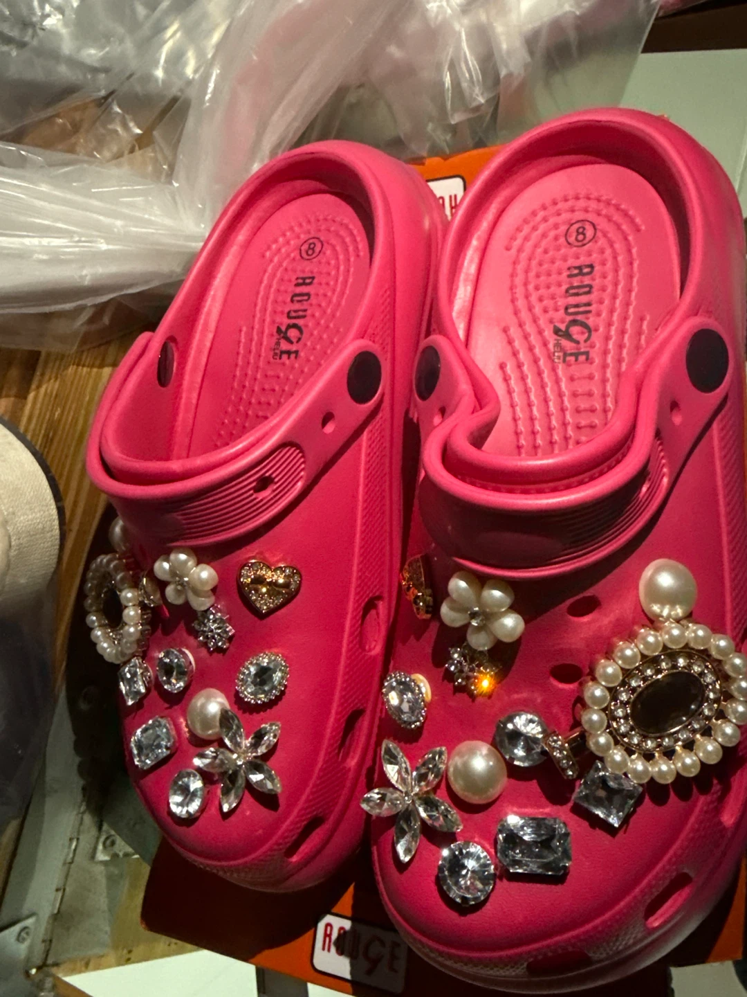 Size 8  Pink Rouge Clogs, Women's Size 8 - photo 2