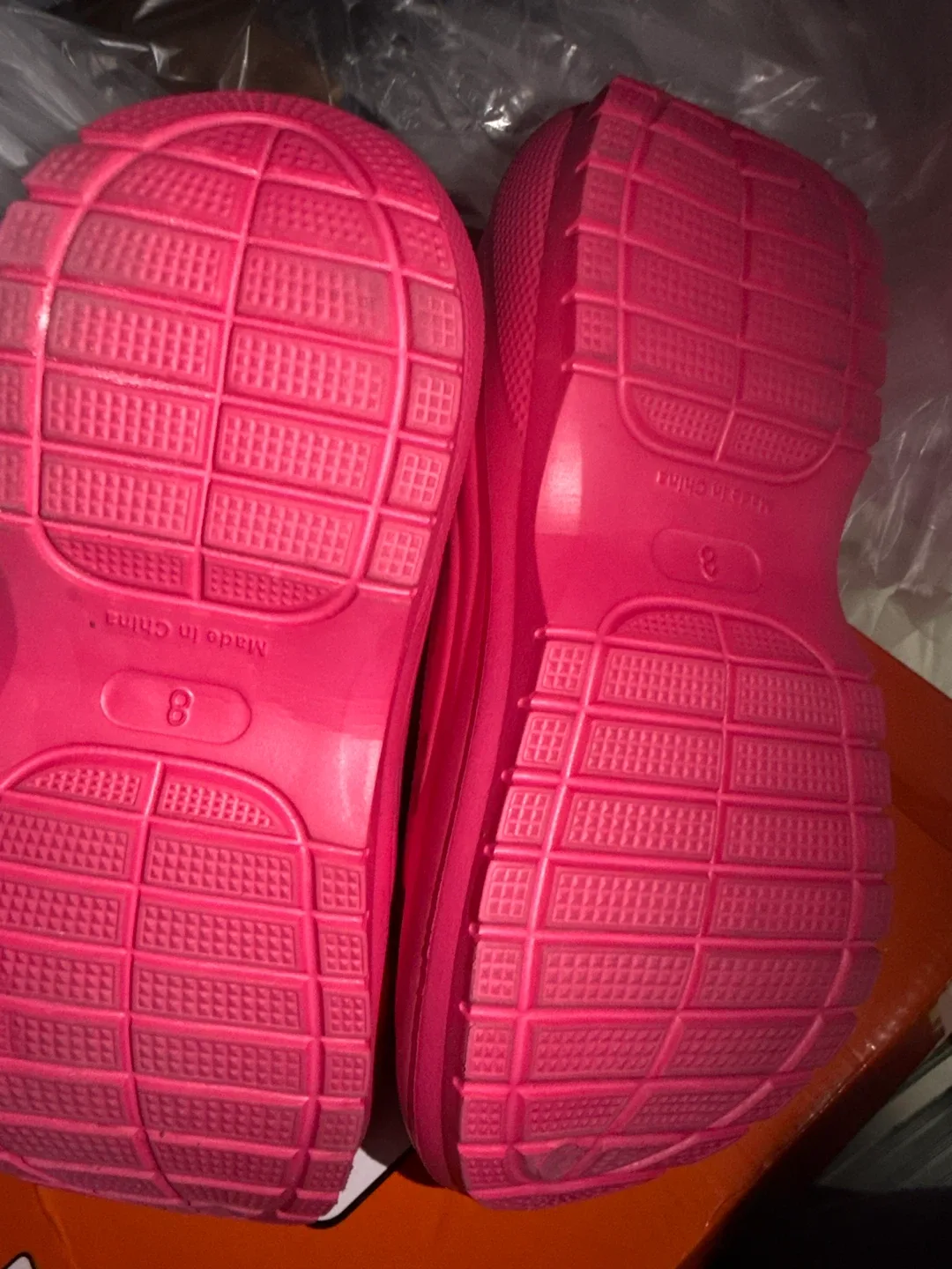 Size 8  Pink Rouge Clogs, Women's Size 8 image indicator(4)