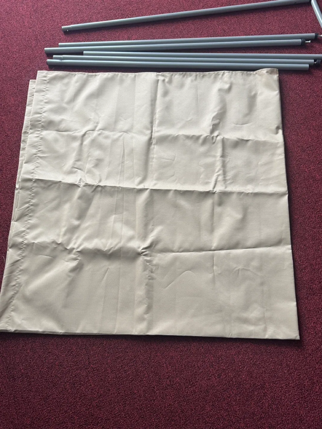 Clothing Rack - Beige Fabric & Metal Frame image indicator(2)