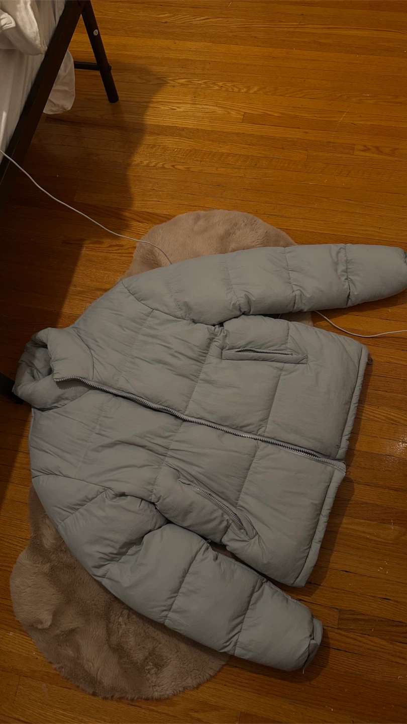 Light Blue Puffer Jacket