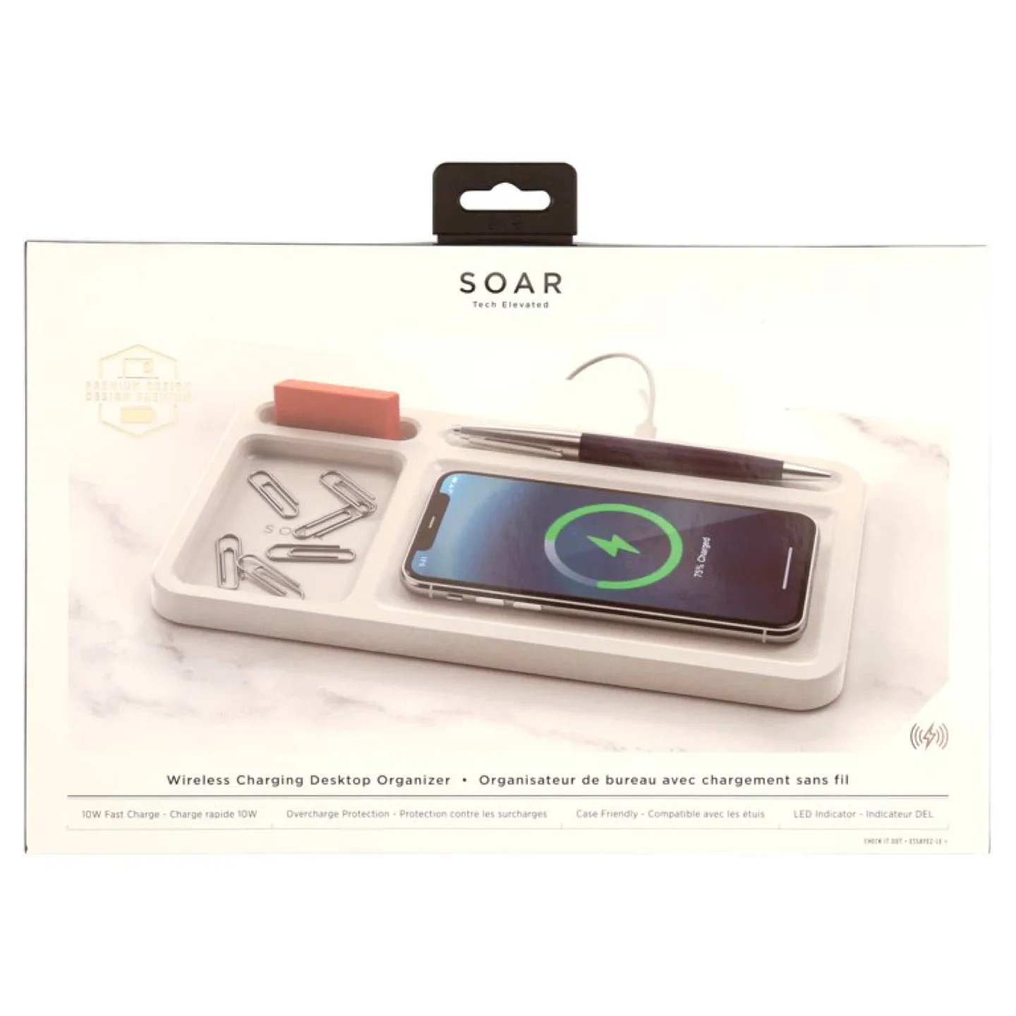 Wireless charging desktop organizer image indicator(2)