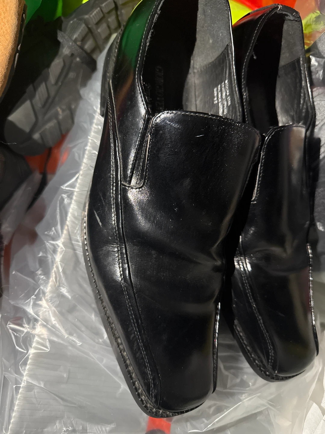 Giorgio Venturi Black Leather Shoes Size 9.5
