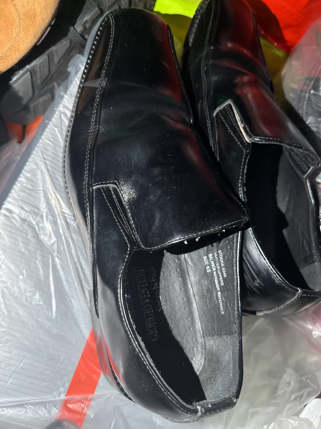 Giorgio Venturi Black Leather Shoes Size 9.5 - photo 3