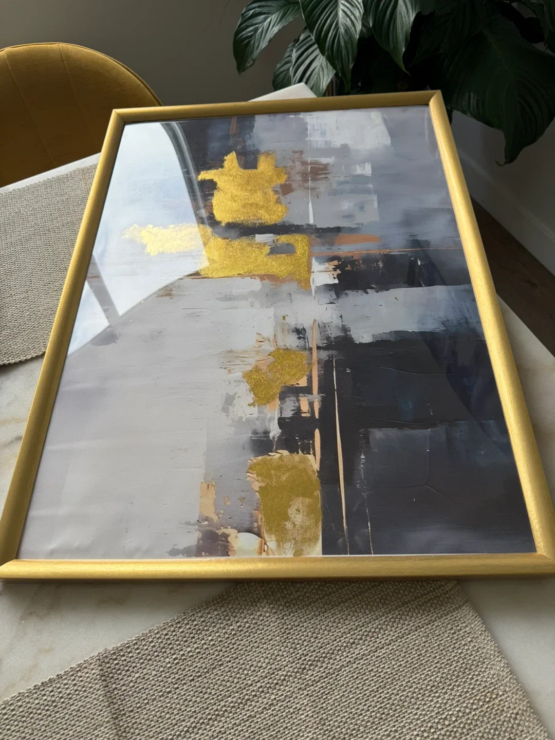 Abstract Art with Gold Frame image indicator(2)