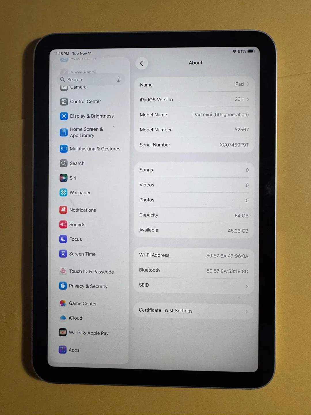 Apple iPad mini 6th generation, 64GB image indicator(4)