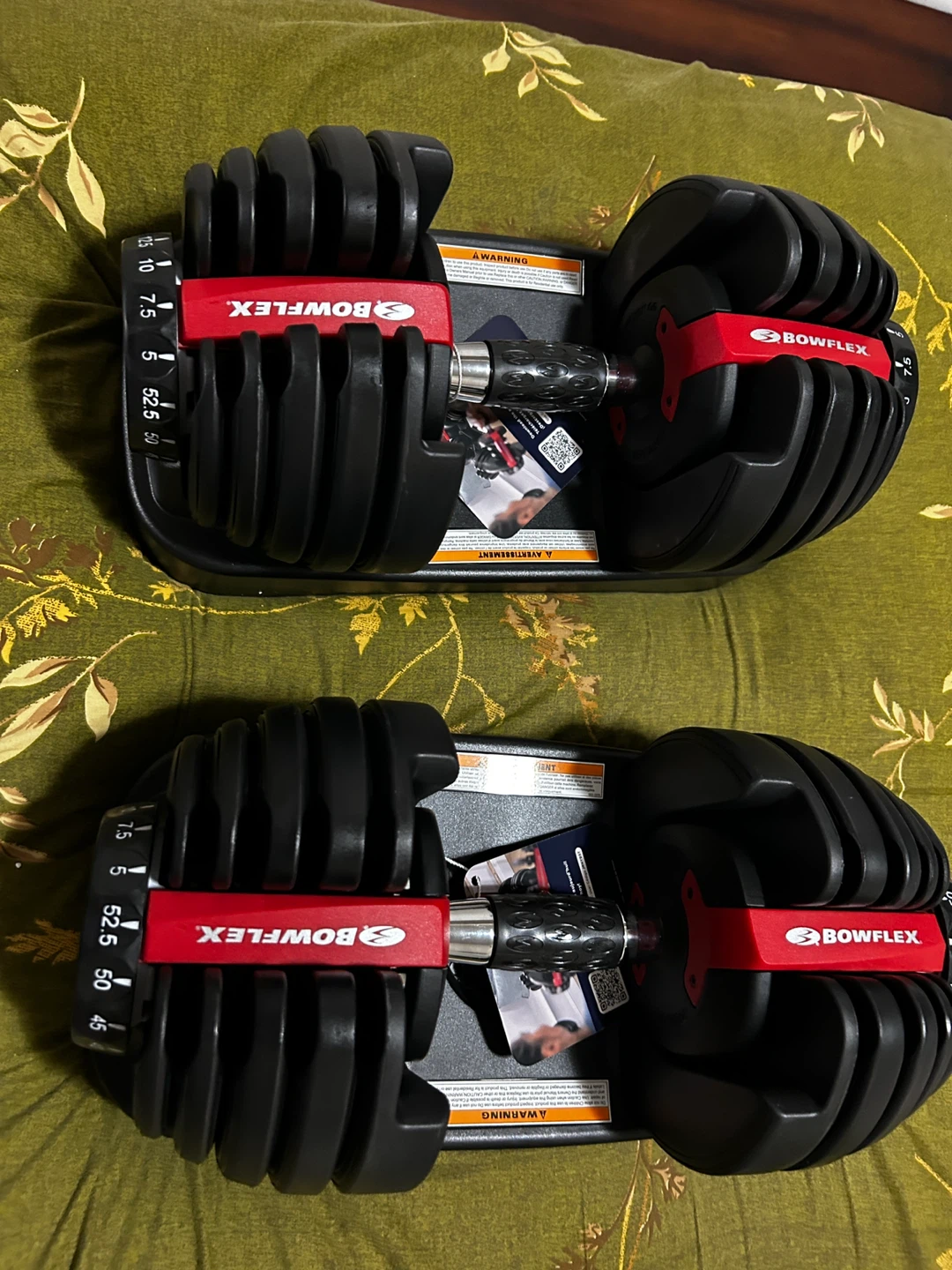 Bowflex 552 Adjustable Dumbbells  - Pair brand new