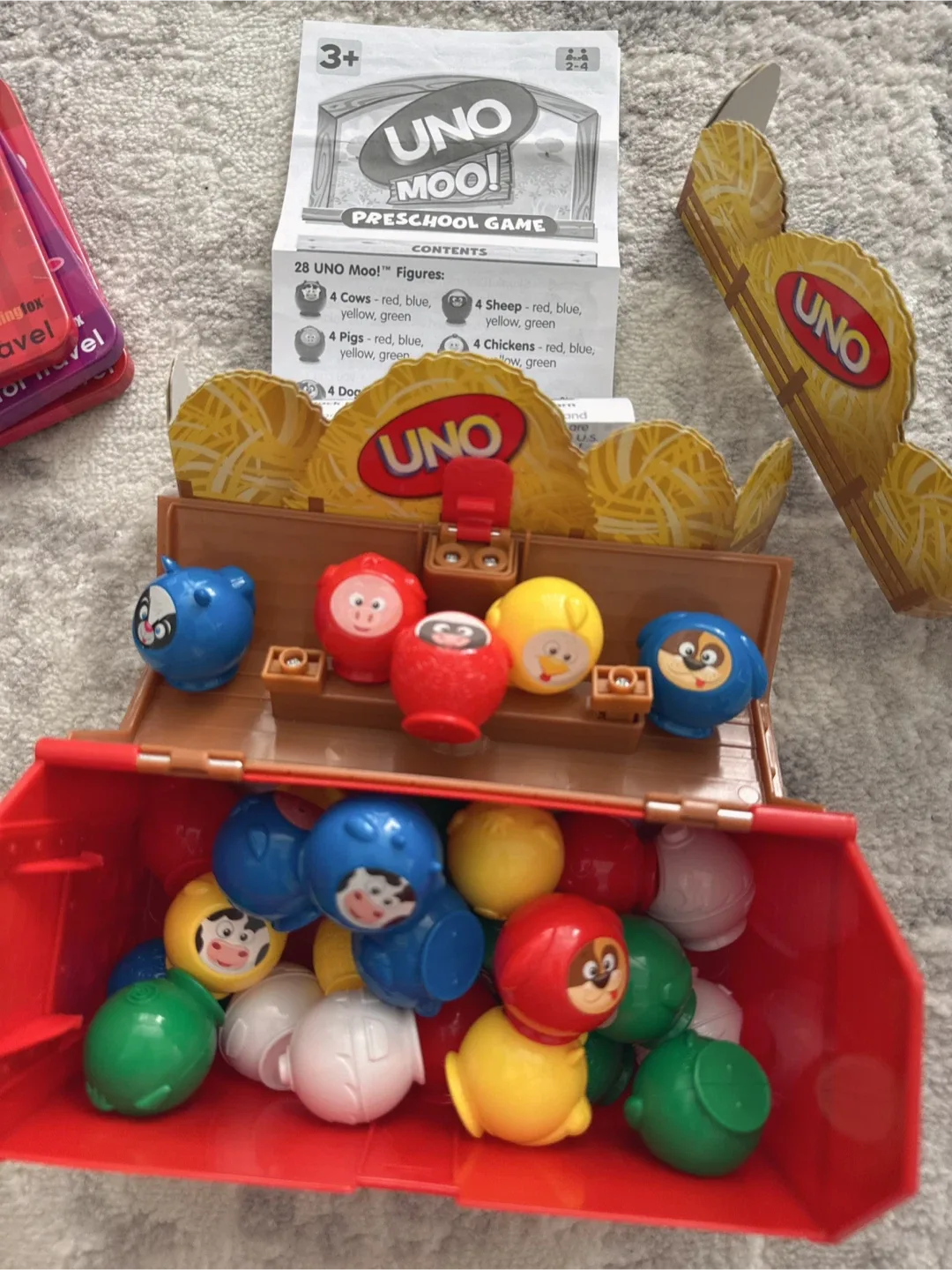 Preschool UNO  classic game Moo barn new! image indicator(4)