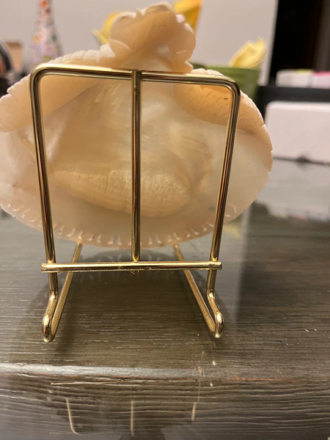 Vintage Mother of Pearl Nativity Ornament - photo 5