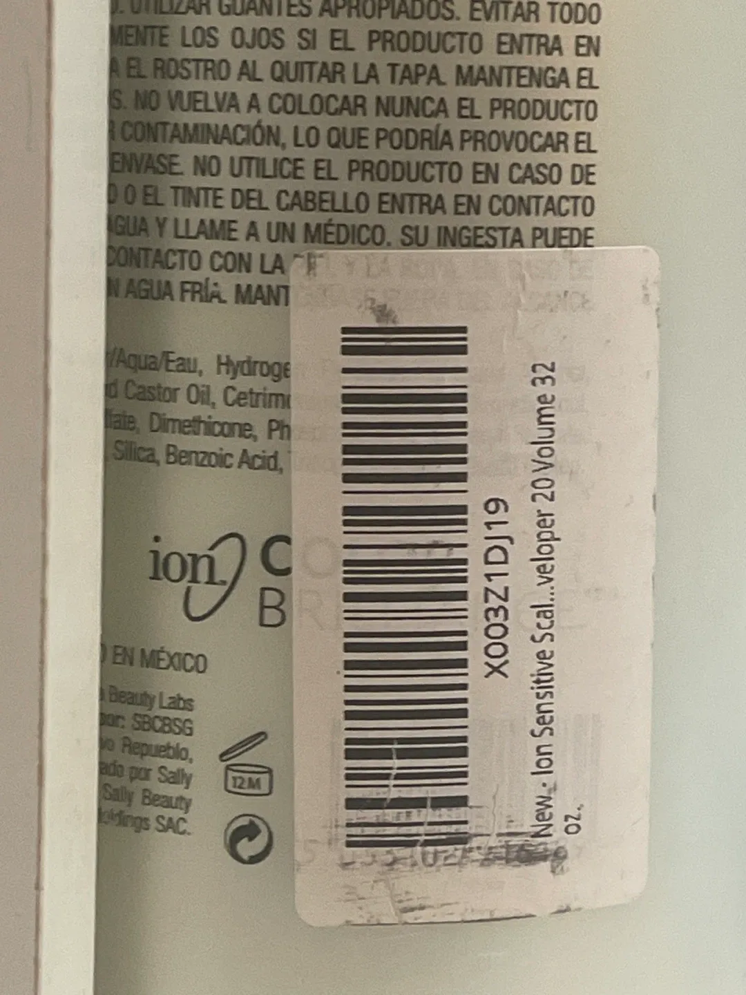 Ion Sensitive Scalp 20 Vol. Developer image indicator(2)