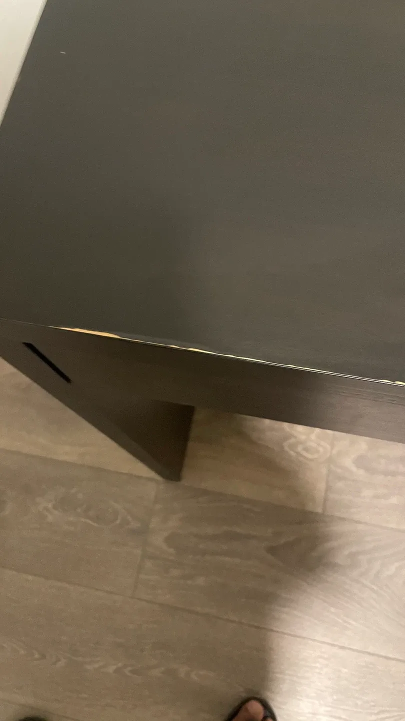 Black Ikea Desk with Cup Holder image indicator(5)