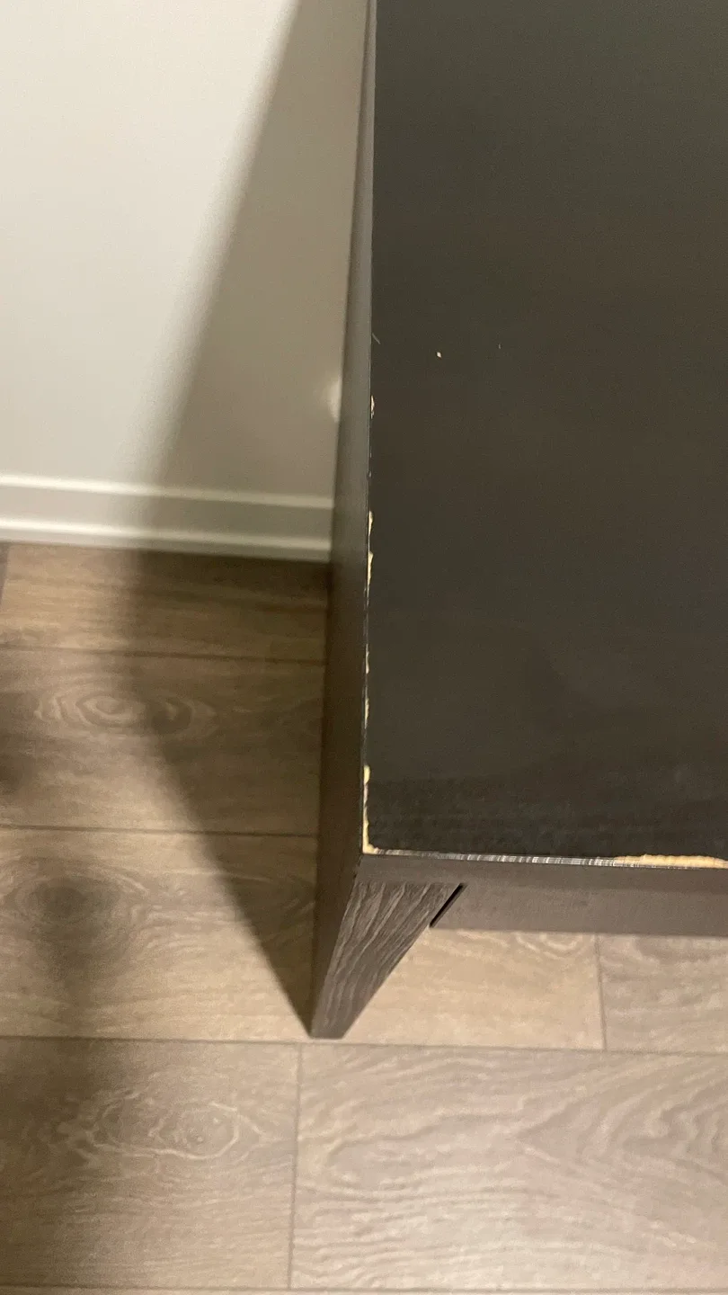 Black Ikea Desk with Cup Holder image indicator(6)