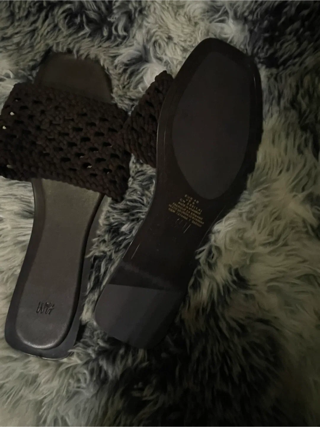H&M Brown Woven Slides - Size 40 image indicator(4)