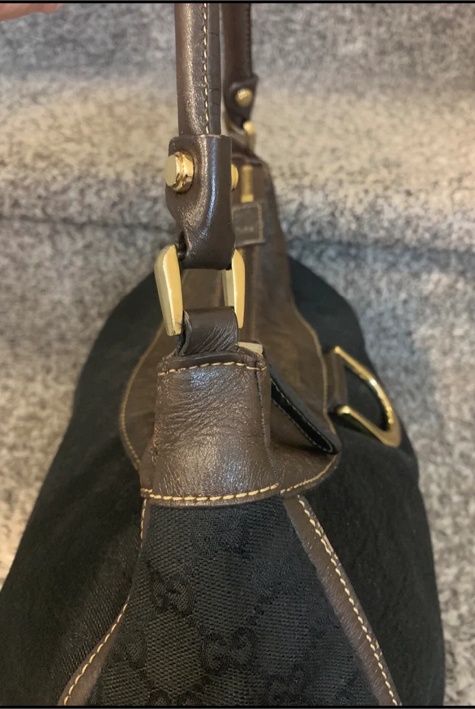 Gucci Black Canvas Handbag image indicator(4)