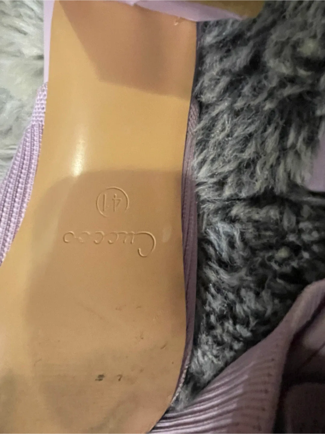 Cuccos Purple Knit Mules - Size 7 image indicator(3)