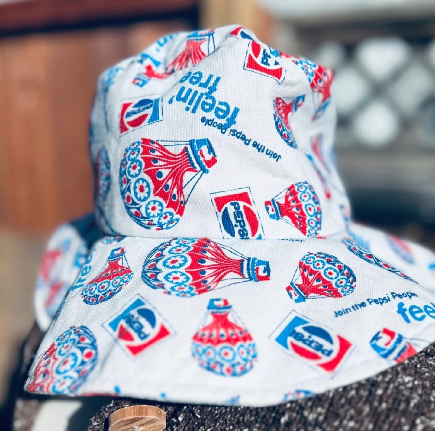Vintage Pepsi Bucket Hat - Feelin' Free!