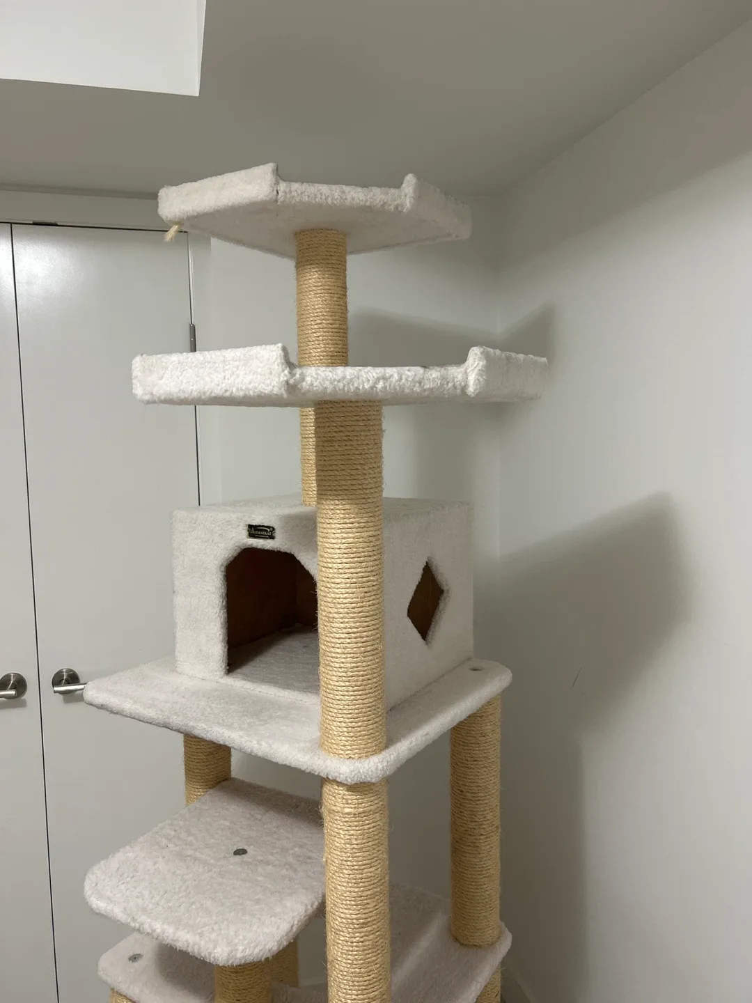 Very sturdy and tall Cat Tree with Scratching Posts & Condo image indicator(5)