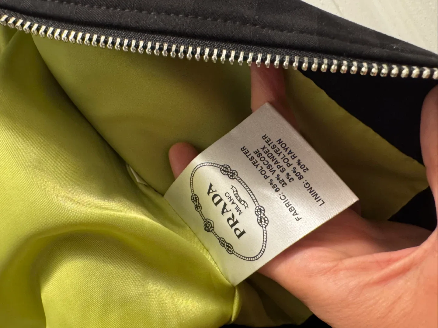 Prada Black Crop Jacket with Red Stripes image indicator(4)