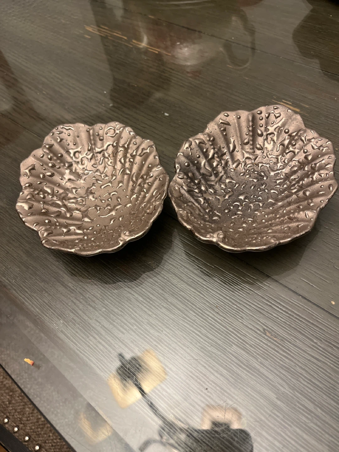 Hand Decorated Weeping Whitegold Dishes